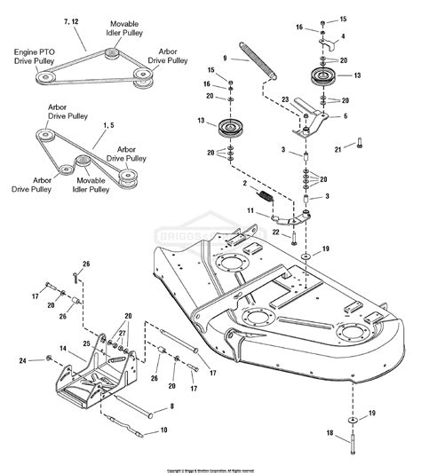 simplicity   hp hydro wps rmo   mower deck parts diagram