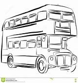 Bus Drawing Double Decker Red Paintingvalley Drawings sketch template