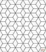 Tessellation Tessellations Colorir Rhombus Escher Rombos Teselado Mosaici Mosaicos Mosaico Losango Template Dibujo Desenhos Tecelagem Fish Ragazze Rombi Categorias sketch template