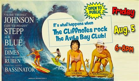 beach party   cliffnotes avila bay athletic club spa avila