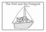 Owl Pussycat Colouring Sparklebox Sheets Coloring Pages sketch template