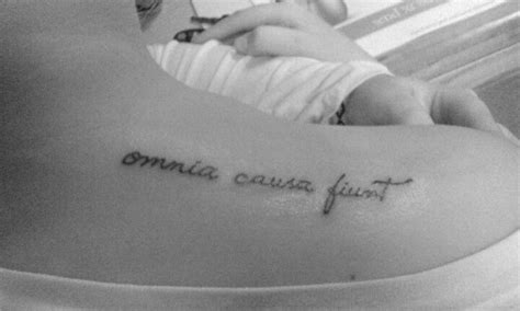 omnia causa fiunt everything happens for a reason tattoo tattoos pinterest