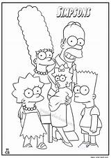 Simpsons Coloring Pages Simpson Printable Colouring Print Color Homer Getcolorings Getdrawings Book sketch template
