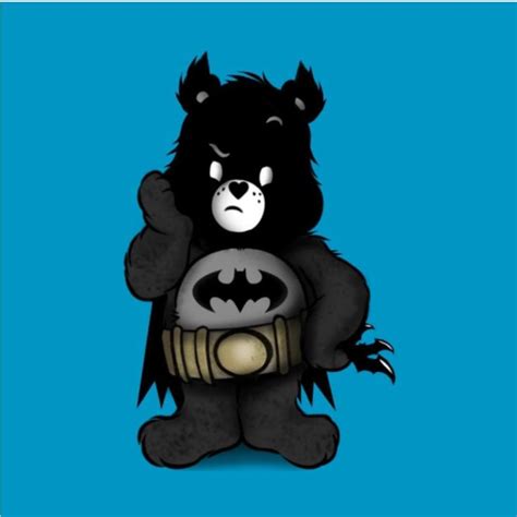 Batman Bear Art Bear Drawings Care Bear Tattoos