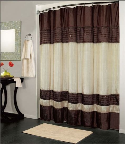 ibiza brown ivory luxury fabric shower curtain bathroom accessories