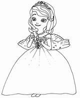 Coloring Princess Halloween Pages Costumes Sofia Print sketch template