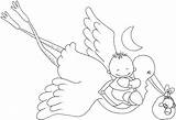 Baby Fralda Dibujos Bebes Cegonha Fofos Babyshower Bebê Maternidade Stork1 Ropita Fraldas Tecido Coloriages Tarjetas Veux Coloring sketch template