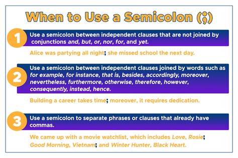 semicolon  combination punctuation curvebreakers
