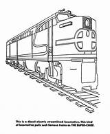 Coloring Train Diesel Trains Showing Colo Sheets sketch template
