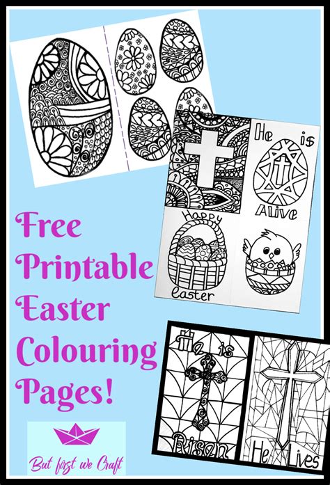 printable easter colouring    craft