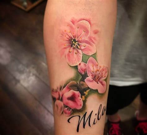 250 Japanese Cherry Blossom Tattoo Designs With Meanings