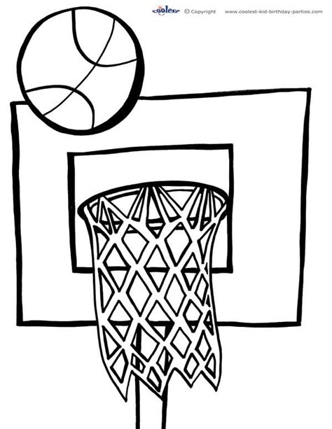 awesome printable basketball coloring page coolest printables
