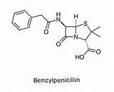 Benzylpenicillin Struktur Penicillin Penicilline Pharmawiki Wirkungen Eigenschaften sketch template