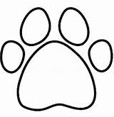 Coloring Paw Print Pages Wildcat Tiger Clipart Bear Footprint Prints Dog Cat Panther Cougar Lion Clip Cliparts Kids Bobcat Leopard sketch template