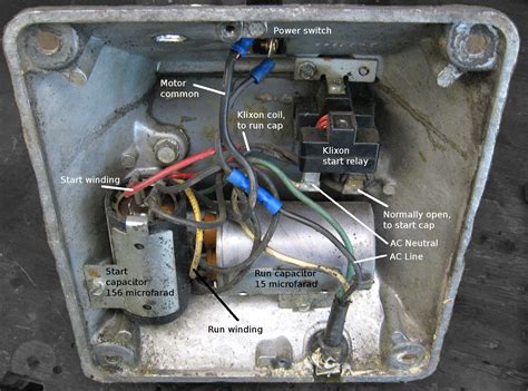 bench grinder capacitor wiring