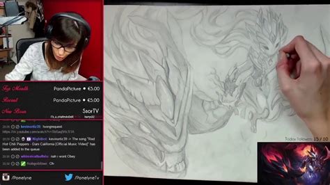 League Of Legends Shadowfire Kindred Drawing Time Lapse