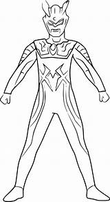 Ultraman Mewarnai Mewarna Coloori sketch template