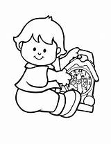 Coloring People Pages Little Kids Printable Cartoon Fisher Price Clock Character Color Sheets Characters Fun Thousands sketch template