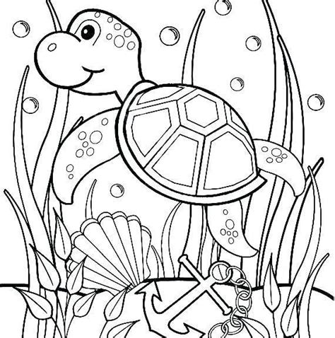 simple turtle coloring pages ideas  kids  coloring sheets