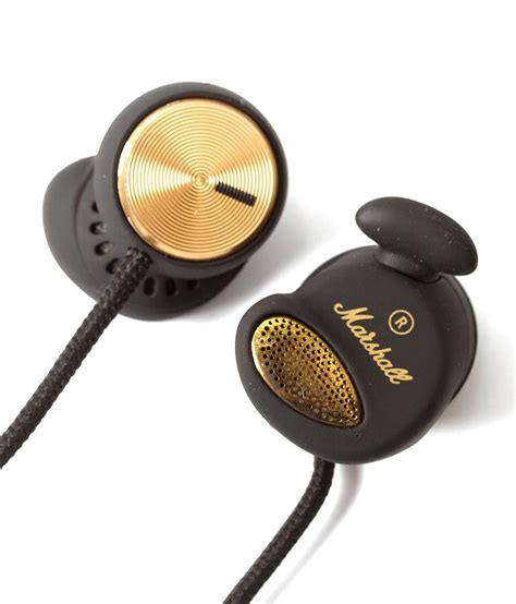 marshall minor earphones black buy marshall minor earphones black