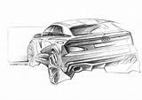 Audi Q8 Sport Car Sketch Tron Concept Drawing Potent Forget Makes Easy Choose Board Suv Quattro sketch template
