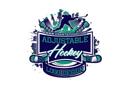 hockey vector logo design  print ai eps  psd  urartstudio