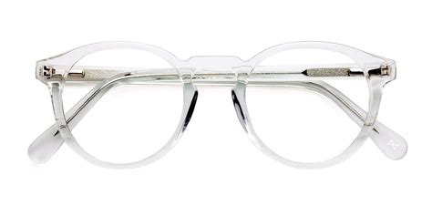 theory round translucent frame eyeglasses eyeglasses