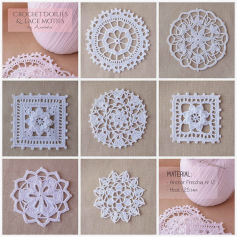 anabelia craft design crochet doilies  lace motifs