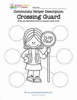 Community Crossing Helper Guard Description Helpers Job Worksheets Descriptions Grade Kindergarten Awellspringofworksheets sketch template
