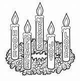 Coloring Pages Advent Wreath Candles Christmas Kids Printable Catholic Google Sunday School Search Choose Board sketch template