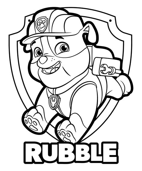 paw patrol coloring pages learny kids