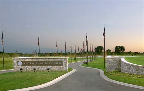 great lakes national cemetery  la group landscape architecture  engineering pc