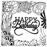 Birthday Coloring Happy Pages Adult Adults Printable 5th Life Stress Anti Snoopy Getcolorings Printables Coloriage Color Divyajanani Choose Board Print sketch template