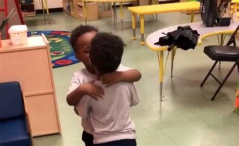 parents share video  twin toddlers kissing people  calling