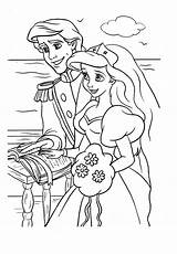 Coloring Pages Mermaid Little Disney Ariel Kids Colouring Printable Print Princess Wedding Children Simple Silhouette Online Color Getdrawings Getcolorings Book sketch template