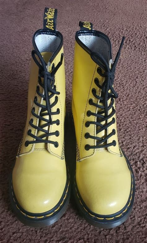 dr martens boots  mercari boots dr martens yellow dr martens