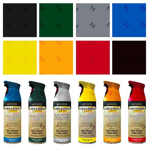 rust oleum universal  surface aerosol spray paint hammered metallic