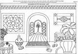 Islamic Doorways sketch template