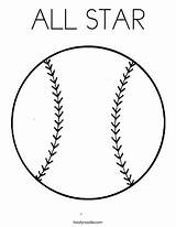 Coloring Ball Pages Bat Star Pelota Baseball Colouring Print Angels Noodle Template Sports Twisty Team Clipart Outline Clip Kids Sport sketch template