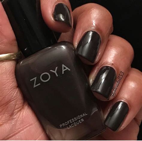 “elaine” by zoya nail polish swatches nail polish on dark