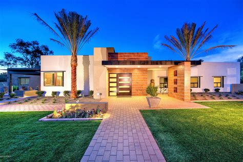 million newly built contemporary home  paradise valley az homes   rich
