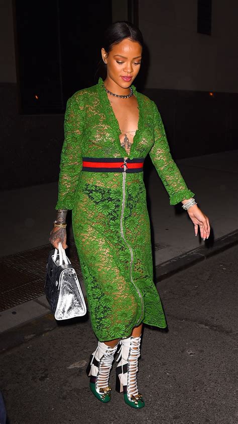Rihanna S Been Fashioning Some Serious Style With Her Favorite Color