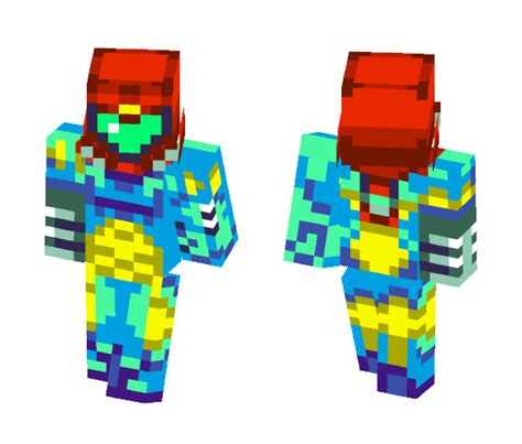 Download Samus Aran Metroid Fusion Minecraft Skin For Free
