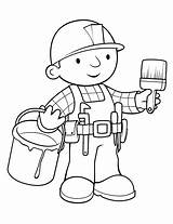 Builder Bob Drawing Getdrawings Pages sketch template
