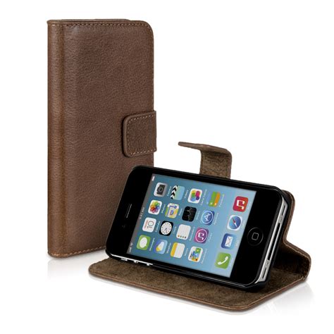 Leather Case For Apple Iphone 4 4s Wallet Book Case Pocket Cover Mobile