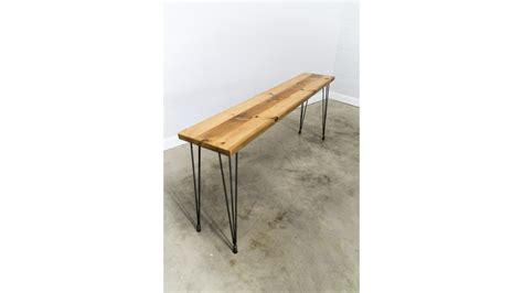 barn xo console table with leveling hair pin legs