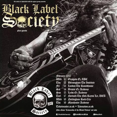 Black Label Society Uk Tour Dates Black Label Society