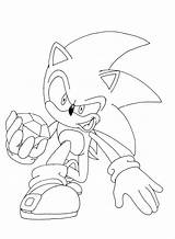 Sonic Coloriage sketch template