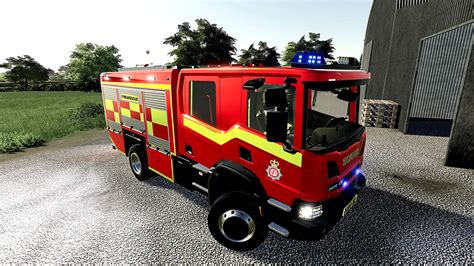 scania uk fire engine  car farming simulator  mod ls  mod fs  mod