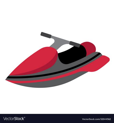 jet ski transportation cartoon character vector image